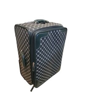 Vtg Polo Ralph Lauren Green RL 22" Expandable Roller Suitcase Carry-On Luggage